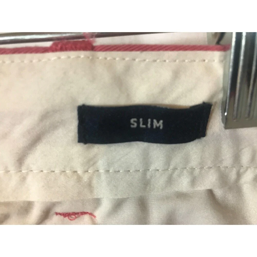 J Crew Mercantile Men's SLIM FIT Pink Salmon FLEX Chino Casual Pants 32/32